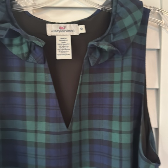 Vineyard Vines 🐳 Black Watch Plaid Skitch Pla Dress - Picture 4 of 6